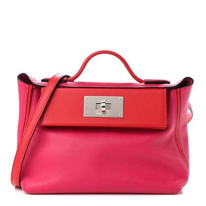 Hermes Evercolor Swift 24/24 21 Rose Mexico Rouge De Coeur 1 of 9