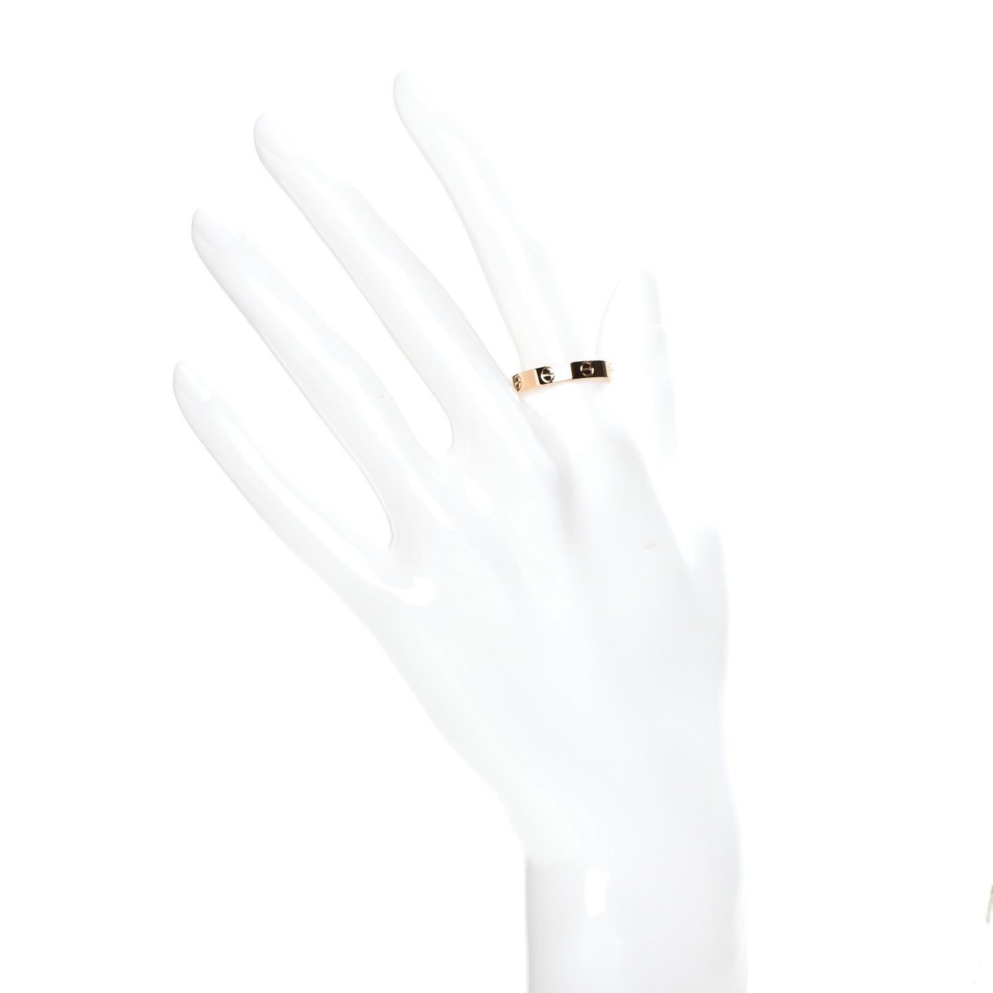 18K Yellow Gold 3.5mm LOVE Wedding Band Ring 57 8