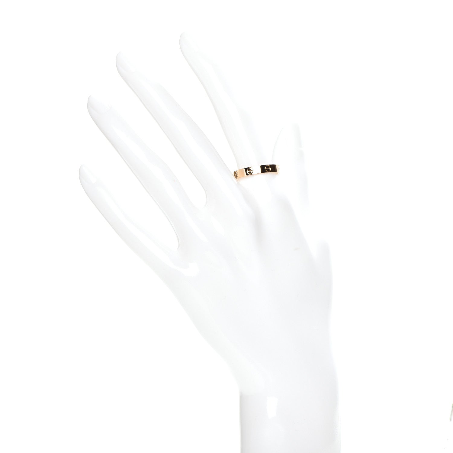Cartier 18K Yellow Gold 3.5mm LOVE Wedding Band Ring 57 8 2 of 5
