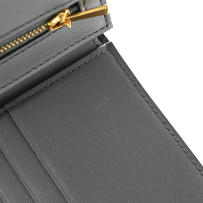 Celine Grained Calfskin Medium Multifunction Strap Wallet Black Chalk 10 of 13