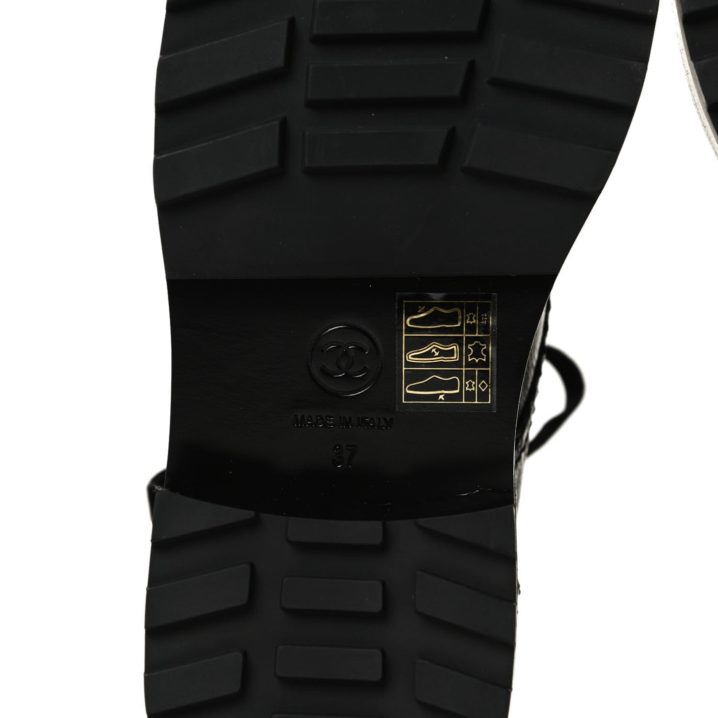 Shiny Calfskin Velvet Pearl Combat Short Boots 37 Black