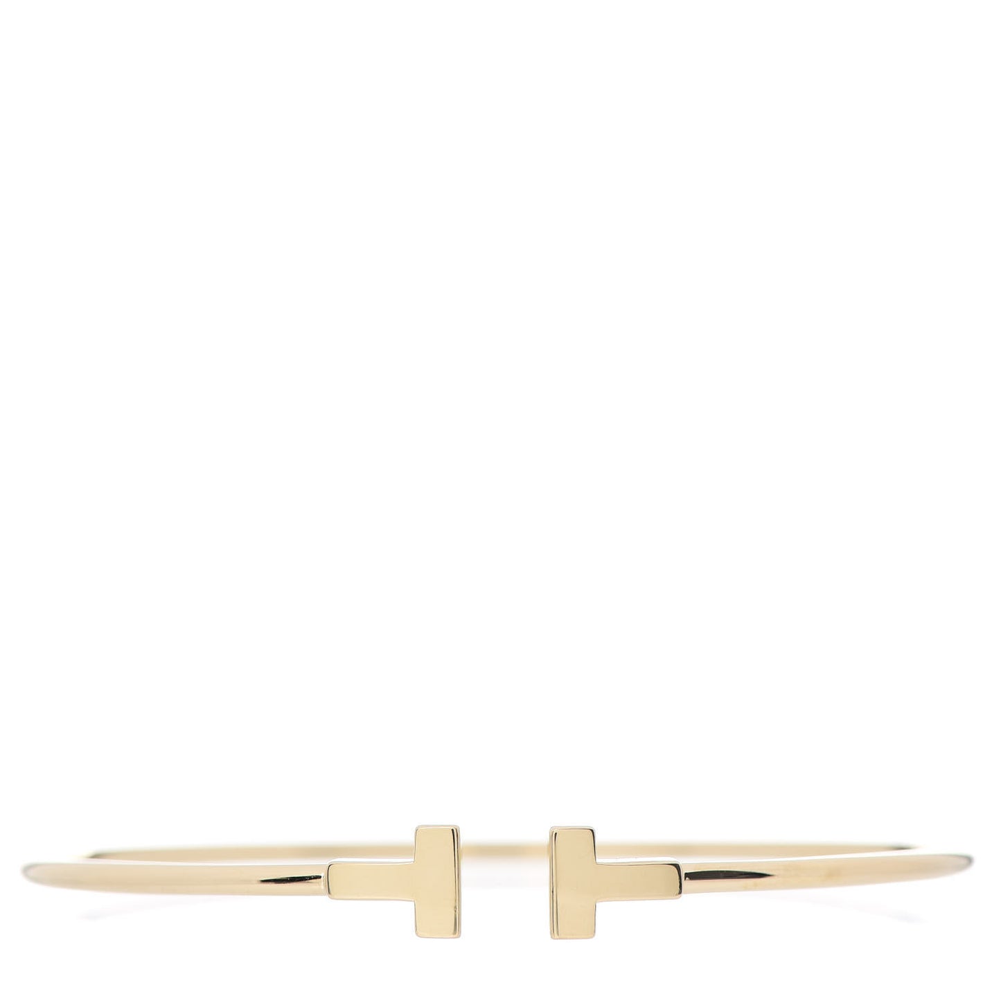 18K Yellow Gold Narrow T Wire Bracelet