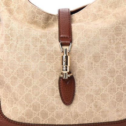 Gucci Monogram Medium New Jackie Shoulder Bag Brown 12 of 12