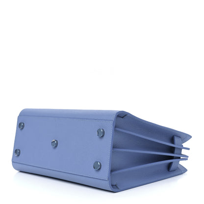 Saint Laurent Grained Calfskin Small Sac De Jour Light Blue 10 of 12