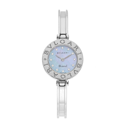 Bulgari Stainless Steel Diamond Blue Mother of Pearl 22mm B.zero1 Quartz Watch 1 of 4