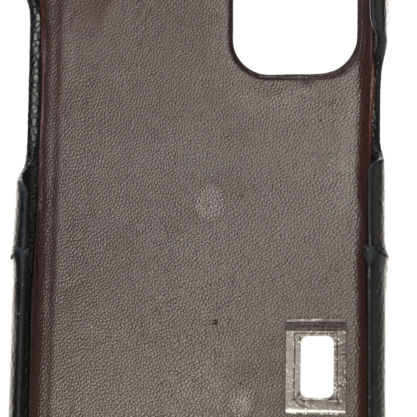 Caviar Quilted iPhone 11 Tech Case Black Burgundy