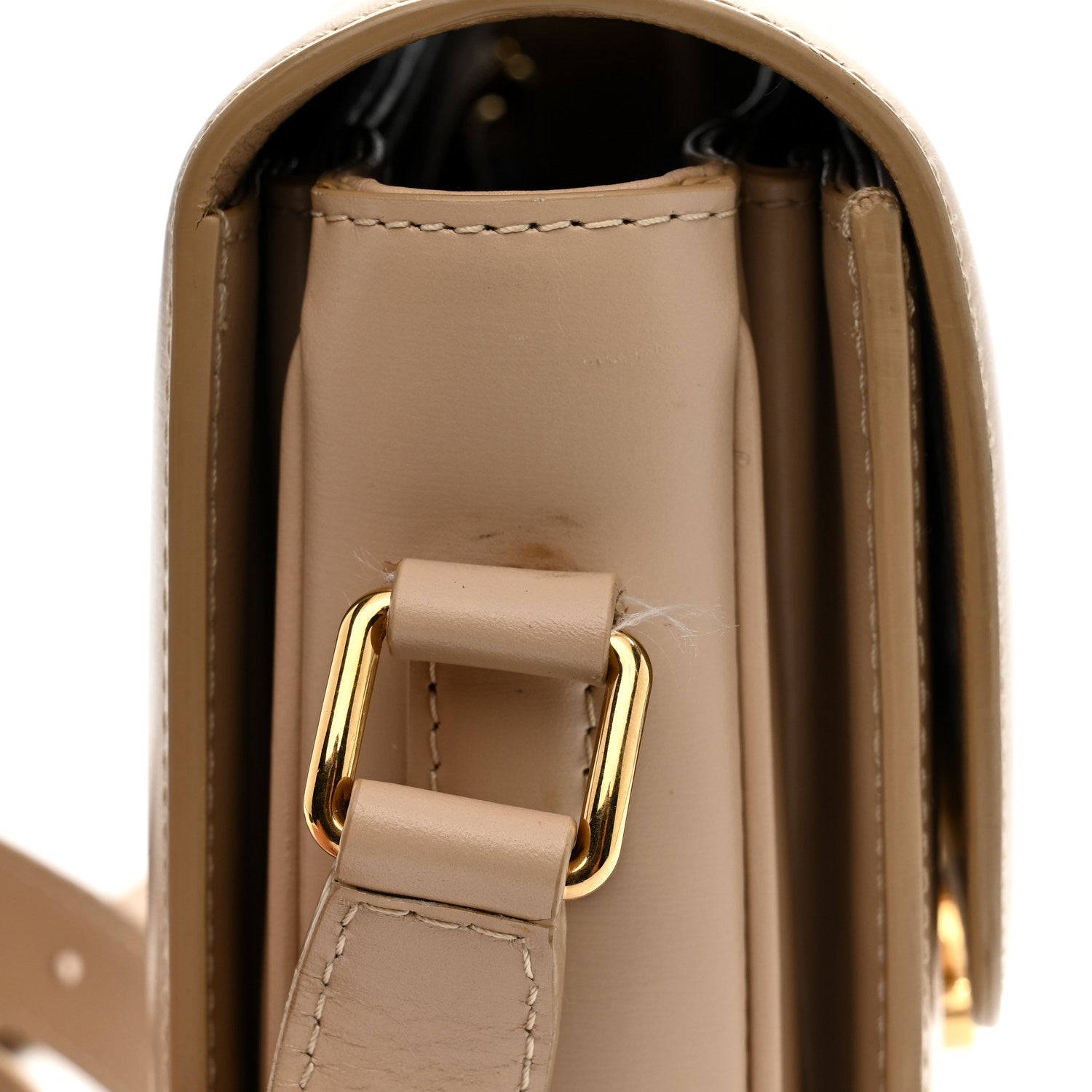 Celine Shiny Calfskin Medium Triomphe Nude 15 of 16