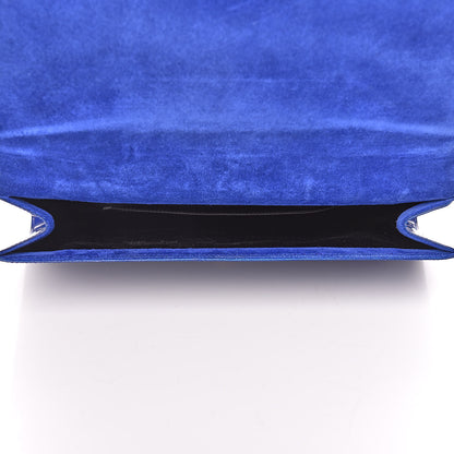 Saint Laurent Patent Calfskin Monogram Large Belle De Jour Clutch Royal Blue 5 of 11