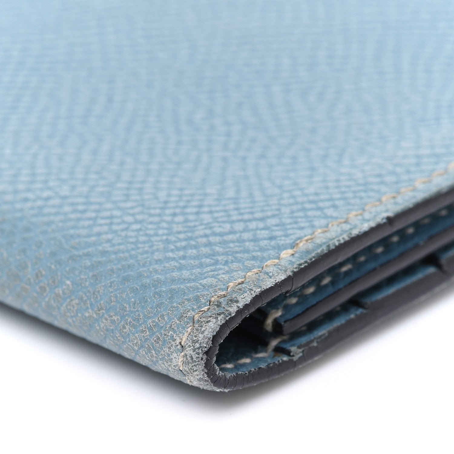 Hermes Epsom MC2 Fleming Long Wallet Blue Jean 9 of 12