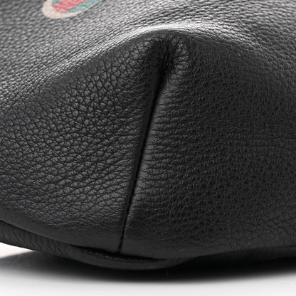 Gucci Grained Calfskin Logo Belt Bag Black 9 of 10