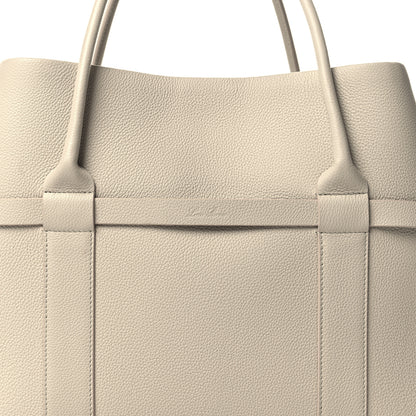 Loro Piana Grained Calfskin Large Ghiera Shopper Tote Light Travertine Sun Gold 8 of 11
