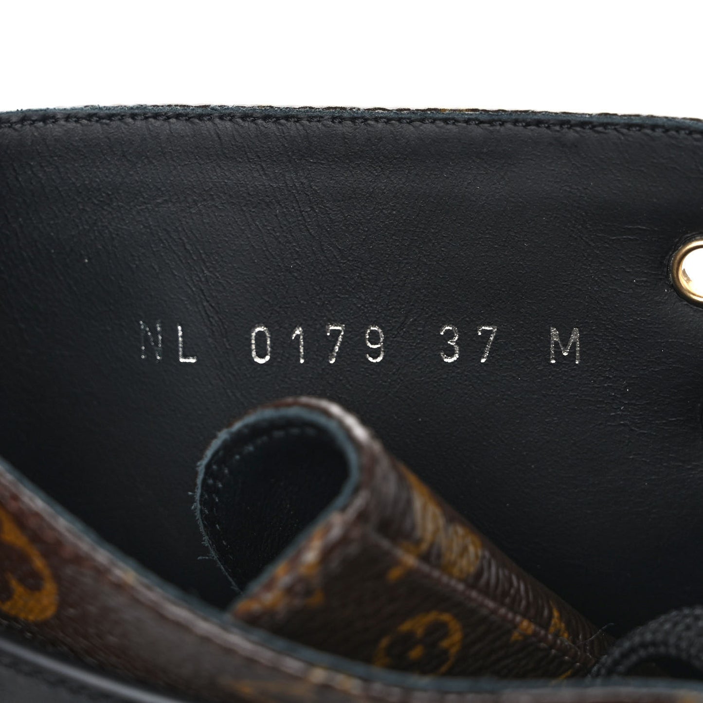 Calfskin Monogram Wonderland Flat Ranger Boots 37 Black