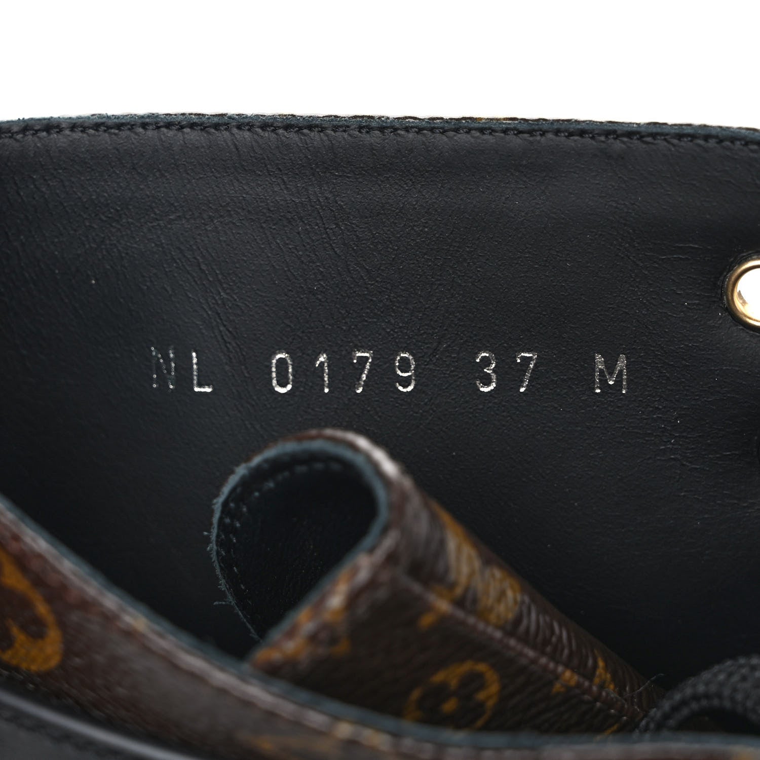 Louis Vuitton Calfskin Monogram Wonderland Flat Ranger Boots 37 Black 8 of 8