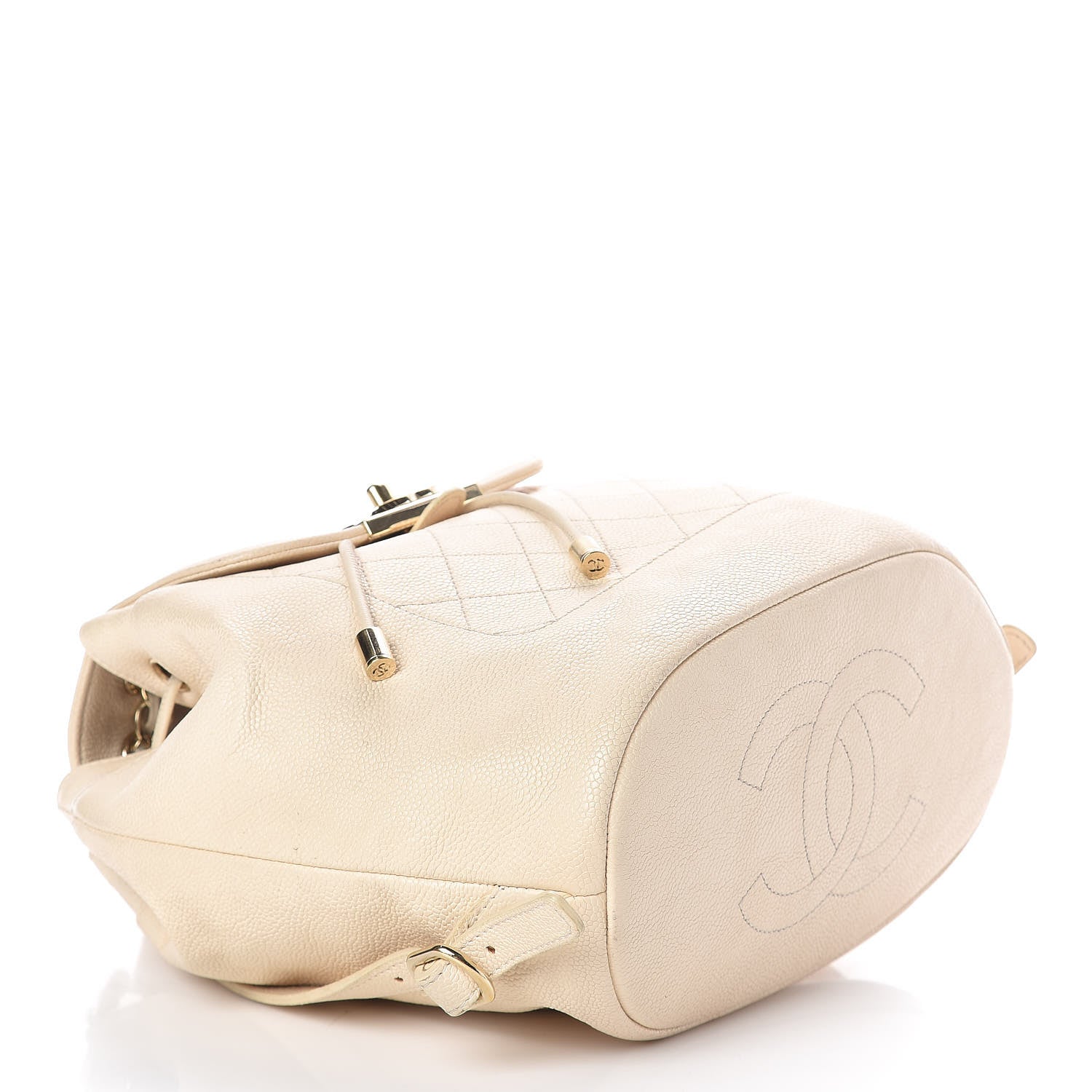 Chanel Caviar Quilted Backpack White 4 of 14