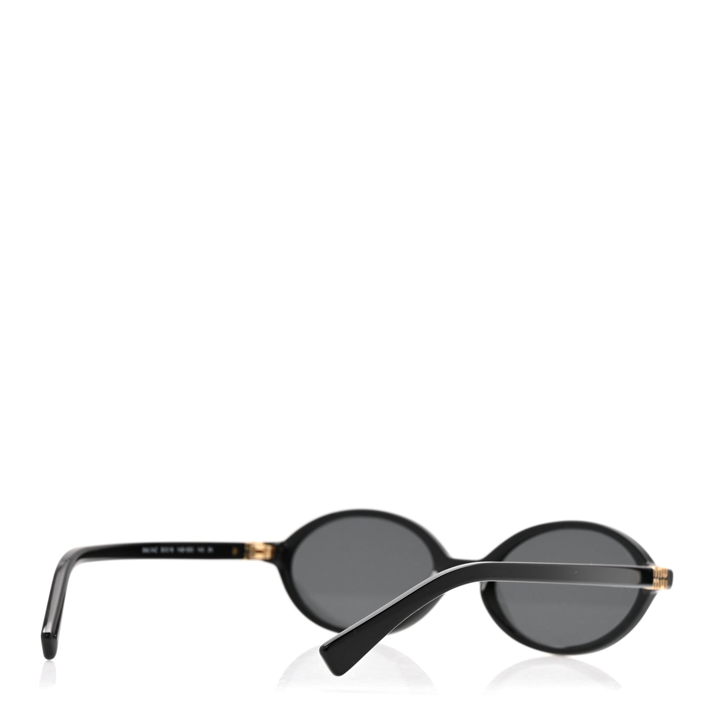 Acetate Oval Regard Sunglasses SMU04Z Black