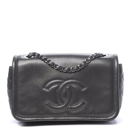 Chanel Metallic Caviar Medium Timeless CC Flap Dark Silver 1 of 11