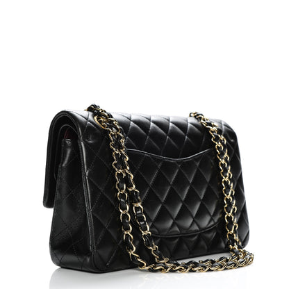 Chanel Lambskin Quilted Medium Double Flap Black 3 of 8