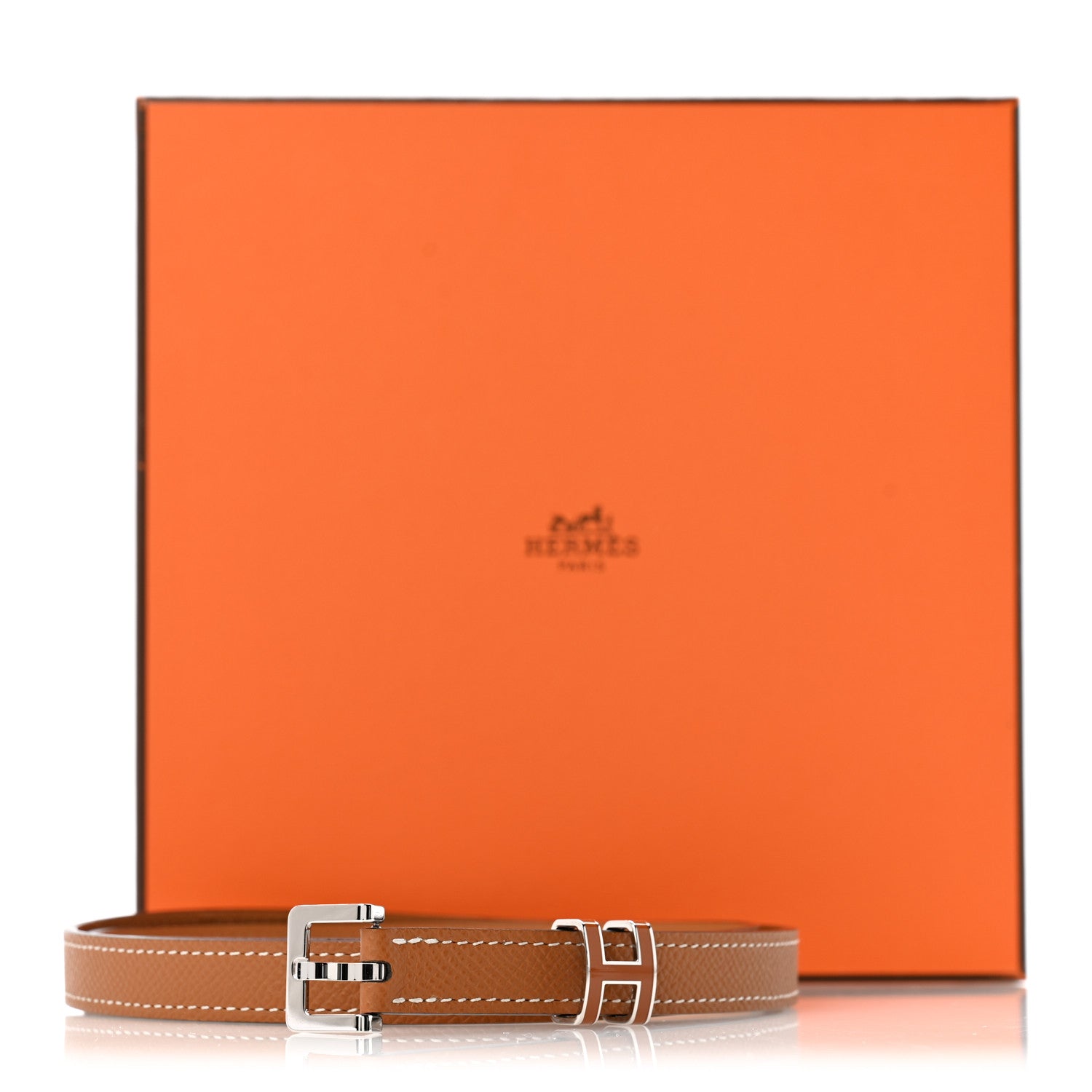 Hermes Epsom 15mm Pop H Belt 75 30 Gold 8 of 8