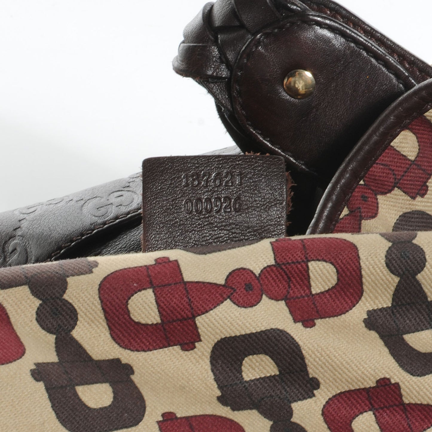 Guccissima Medium Pelham Tote Chocolate Brown