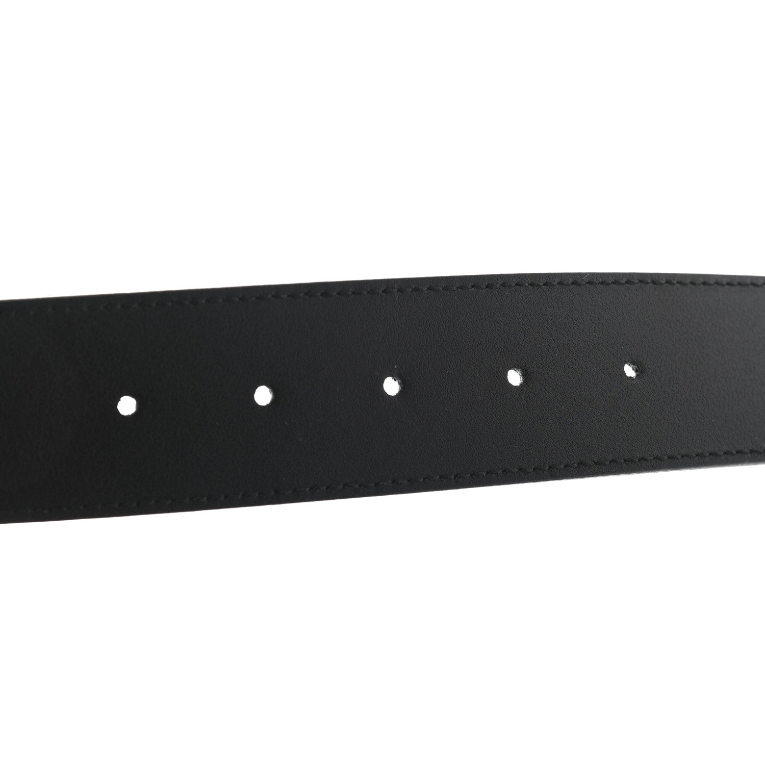 Gucci Moon Calfskin Pearl Double G 40mm Belt 85 34 Black Cream 5 of 5