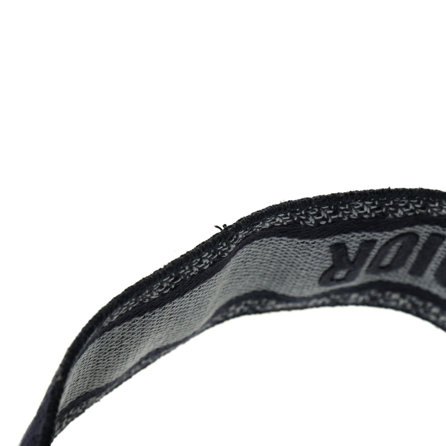 Canvas Embroidered Shoulder Strap Blue