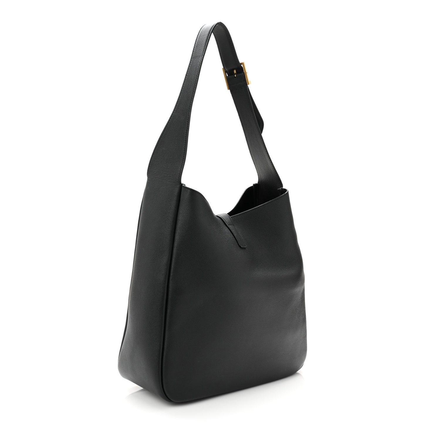 Smooth Calfskin Large Le 5 A 7 Soft Hobo Black