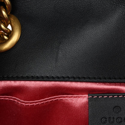 Gucci Velvet Matelasse Mini GG Marmont Shoulder Bag Black 10 of 10