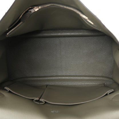 Hermes Taurillon Clemence Jypsiere 34 Etain 5 of 13