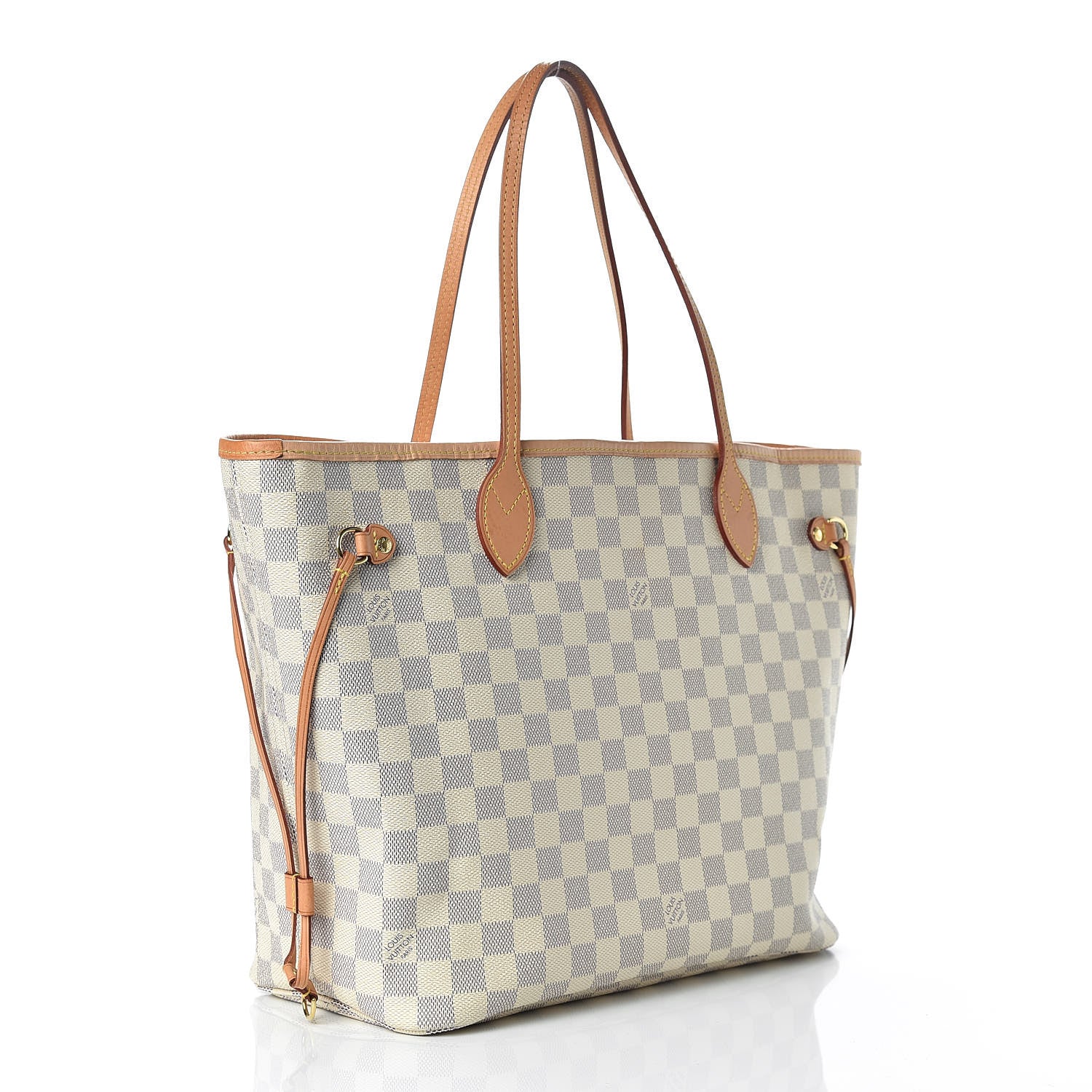 Louis Vuitton Damier Azur Neo Neverfull MM Rose Ballerine 3 of 20