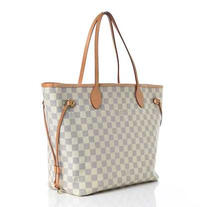 Louis Vuitton Damier Azur Neo Neverfull MM Rose Ballerine 3 of 20