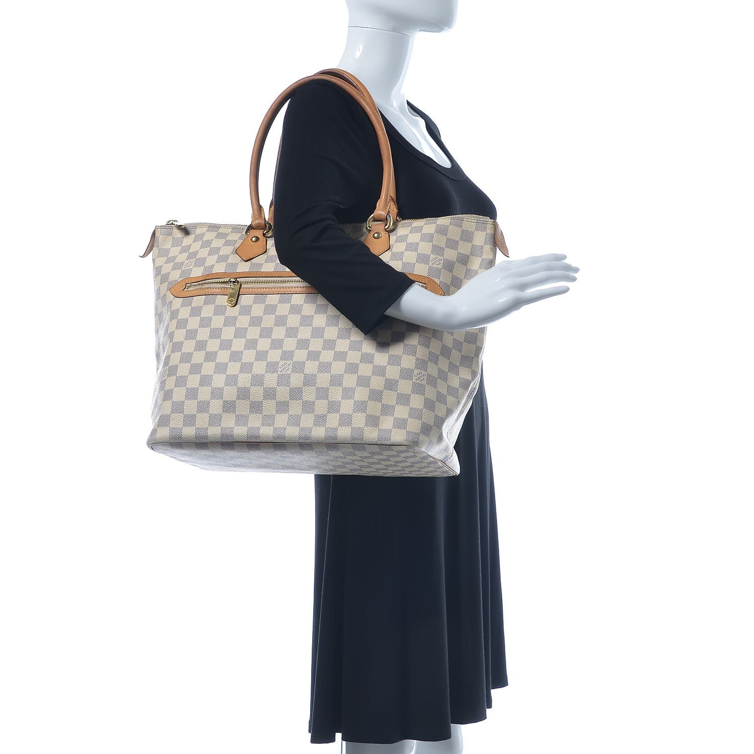 Louis Vuitton Damier Azur Saleya GM 2 of 19