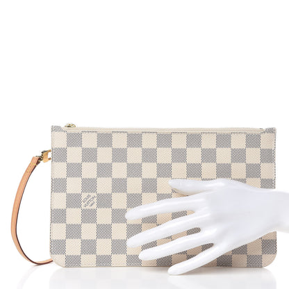 Louis Vuitton Damier Azur Neverfull MM GM Pochette 2 of 8