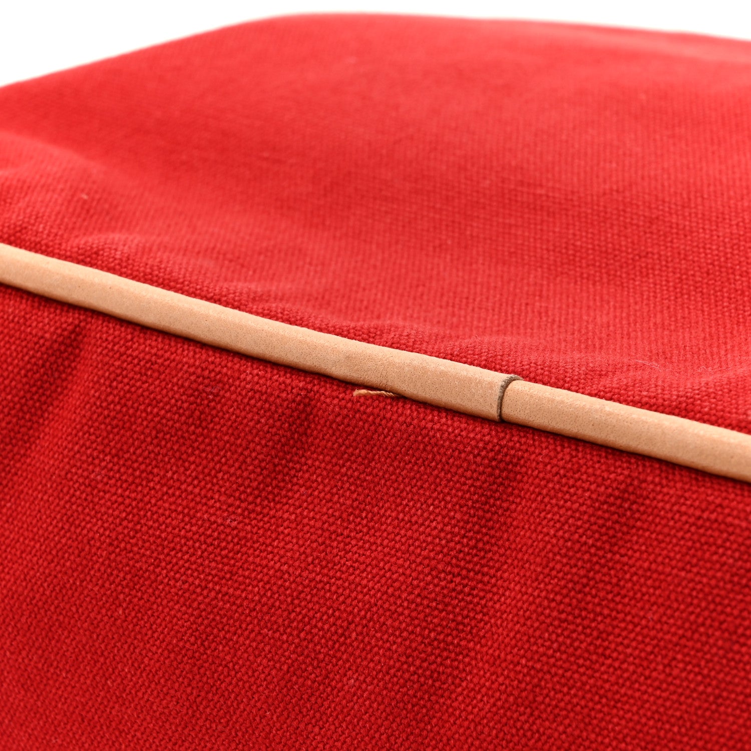 Hermes Cotton Bolide Travel Cosmetic Pouch Rouge 9 of 9