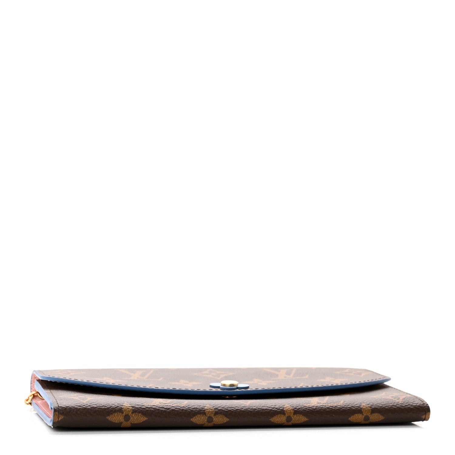 Louis Vuitton Monogram Bloom Flower Emilie Wallet Blue Jean 4 of 12