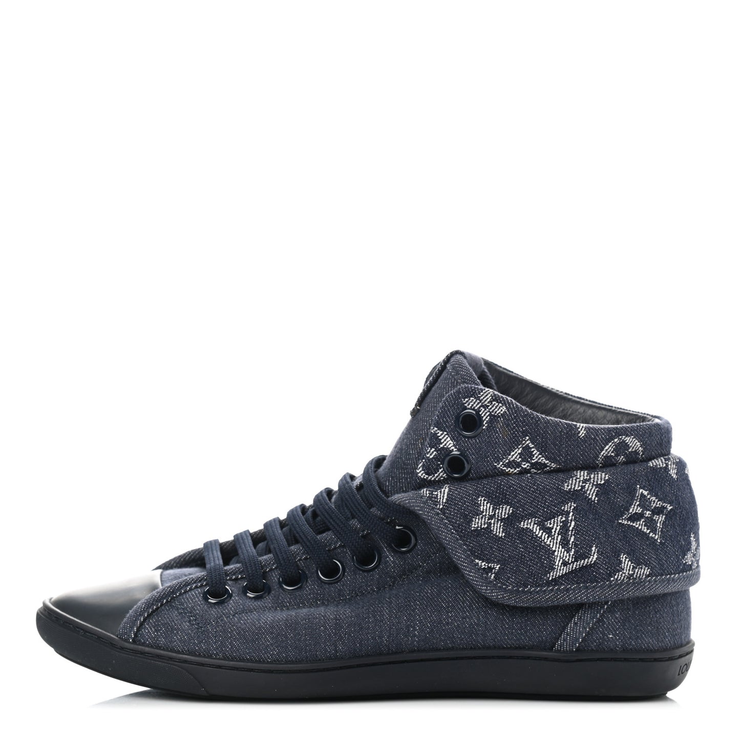 Monogram Denim Brea Sneaker 37 Blue