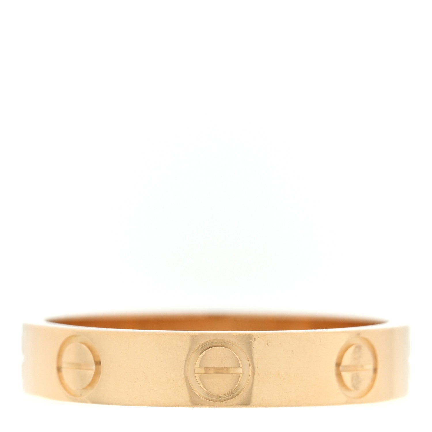 Cartier 18K Yellow Gold 3.5mm LOVE Wedding Band Ring 52 6 3 of 5