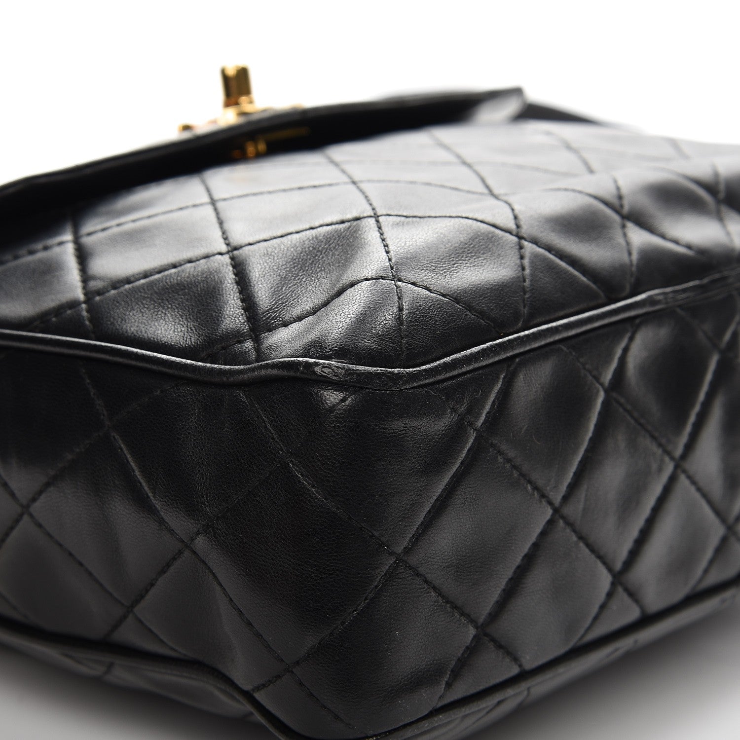 Chanel Quilted Lambskin Flap Crossbody Bag Black 9 of 12