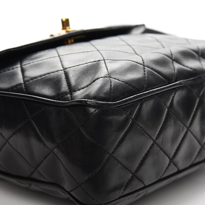 Chanel Quilted Lambskin Flap Crossbody Bag Black 9 of 12