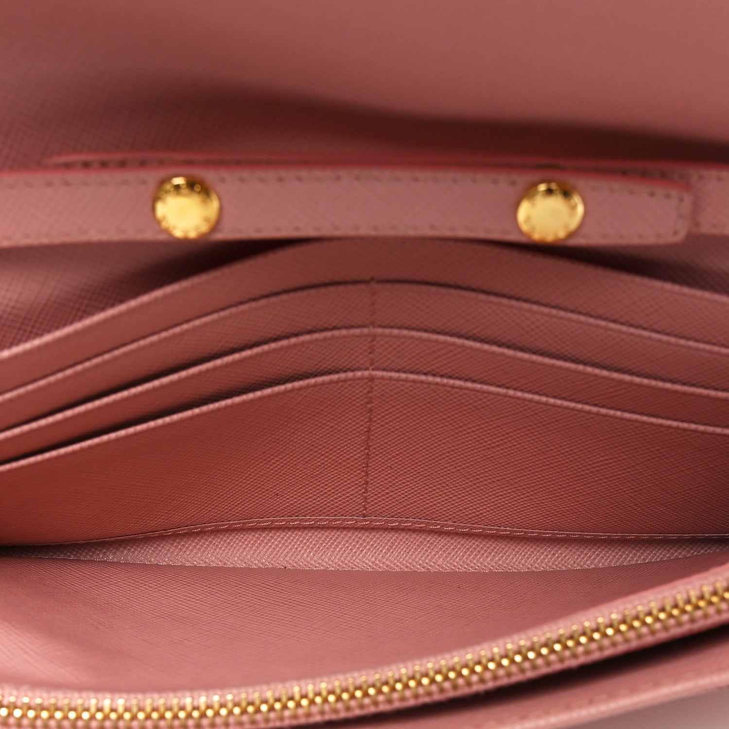 Prada Saffiano Wallet on Chain Pink 5 of 9