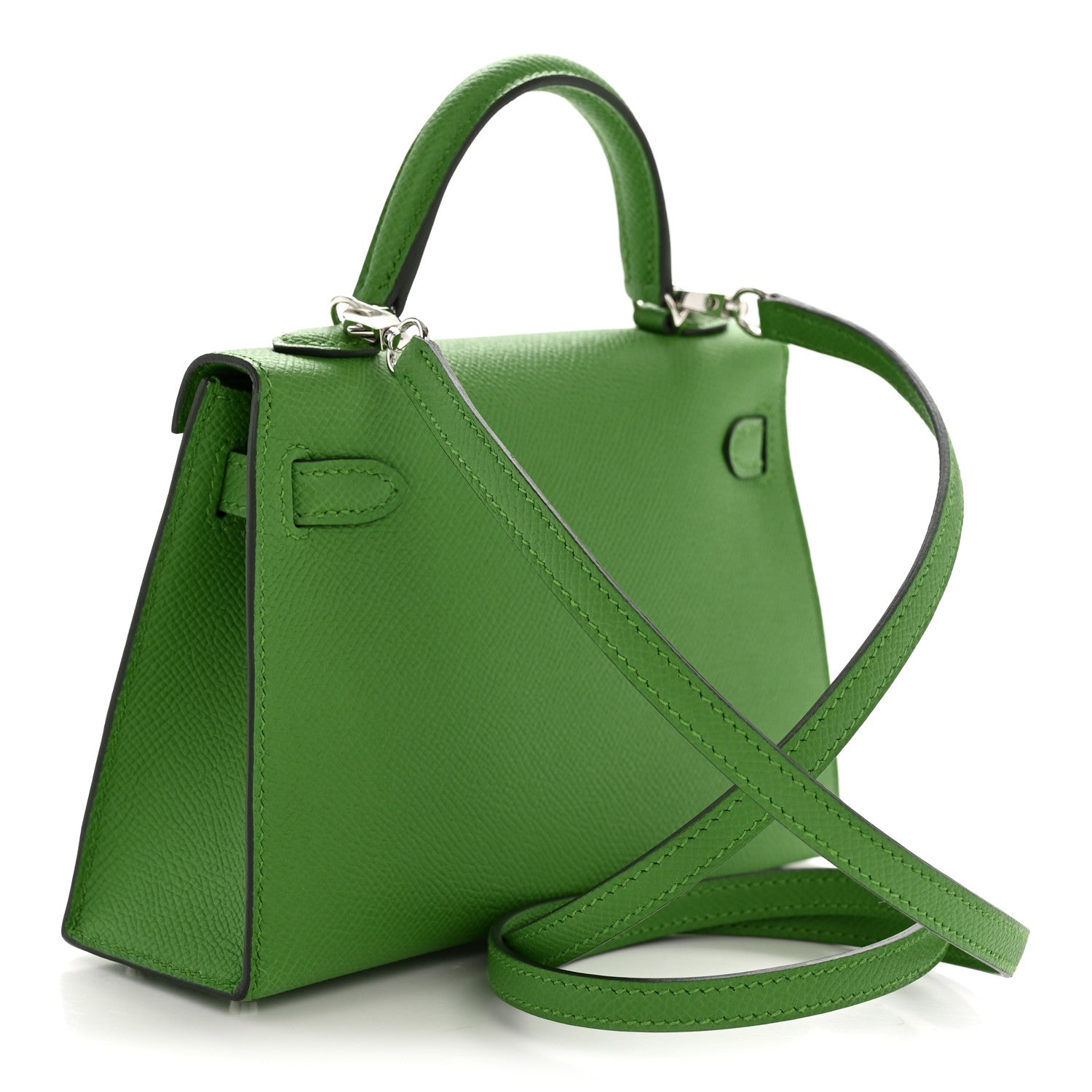 Hermes Epsom Mini Kelly Sellier 20 Vert Yucca 3 of 9
