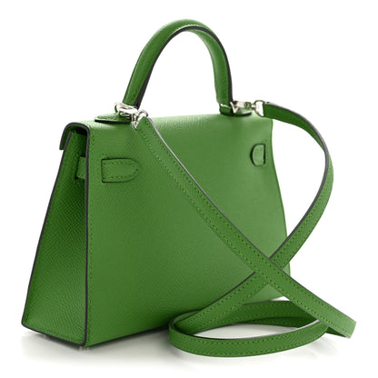 Hermes Epsom Mini Kelly Sellier 20 Vert Yucca 3 of 9