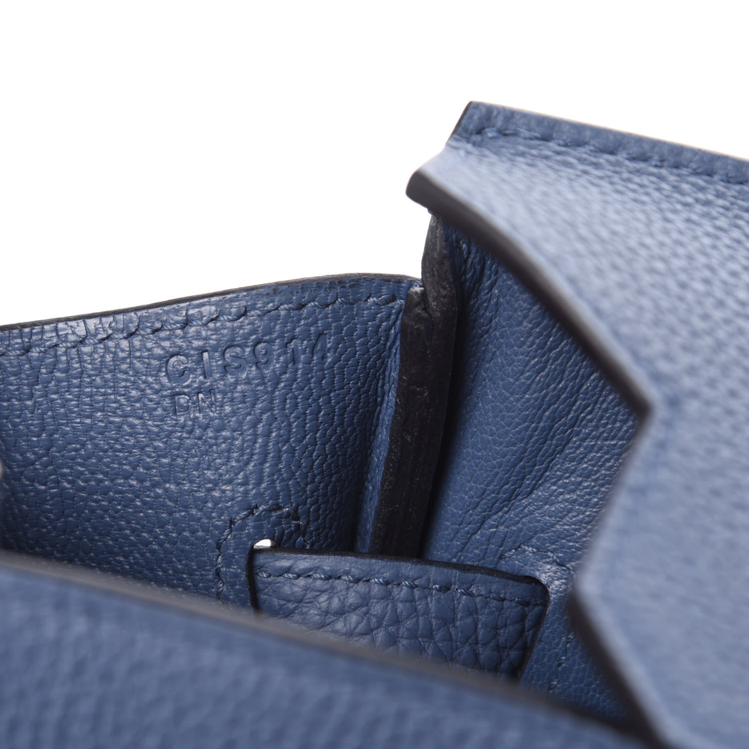 Hermes Taurillon Maurice Birkin 35 Bleu Brighton 7 of 9