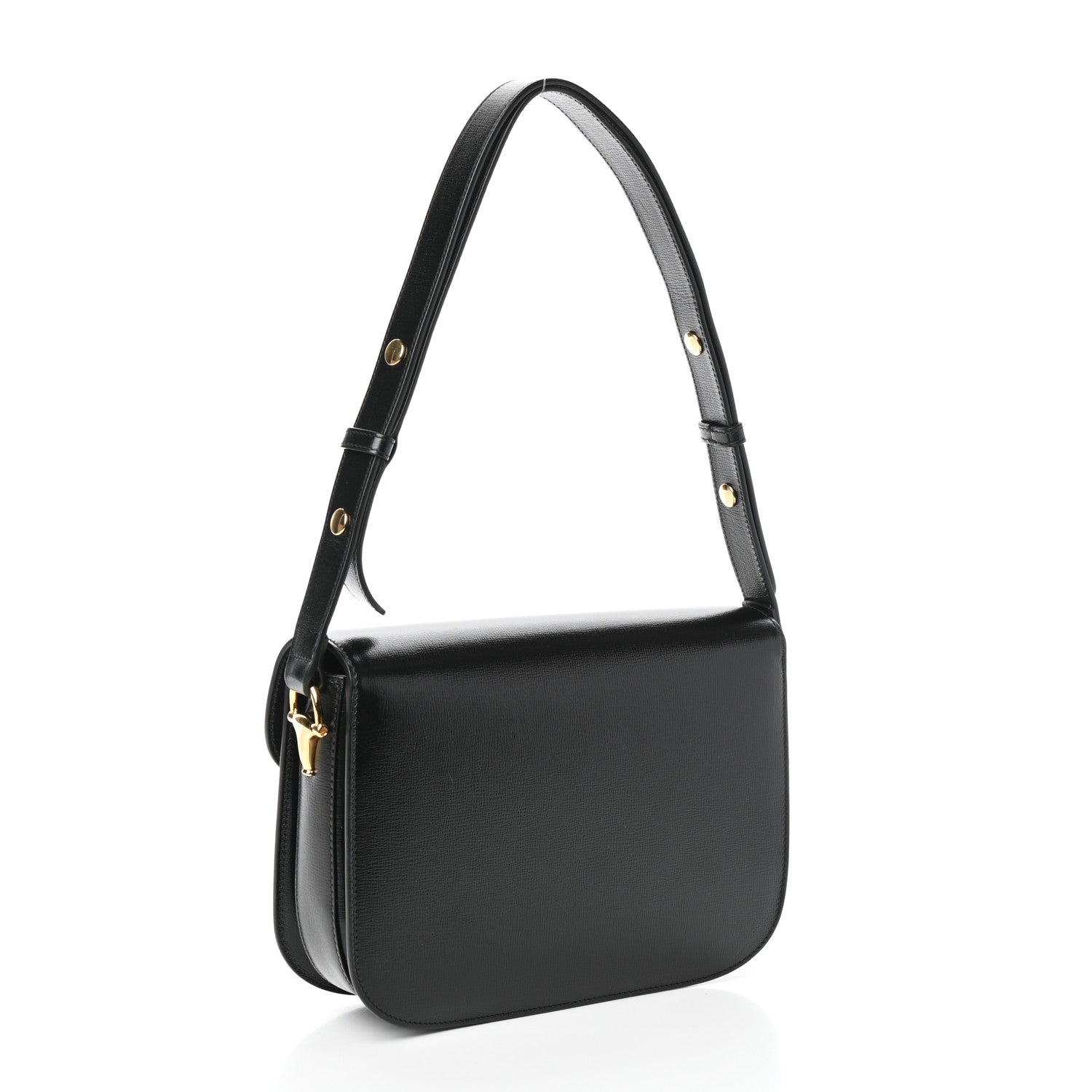 Gucci Azalea Calfskin Horsebit 1955 Shoulder Bag Black 3 of 9