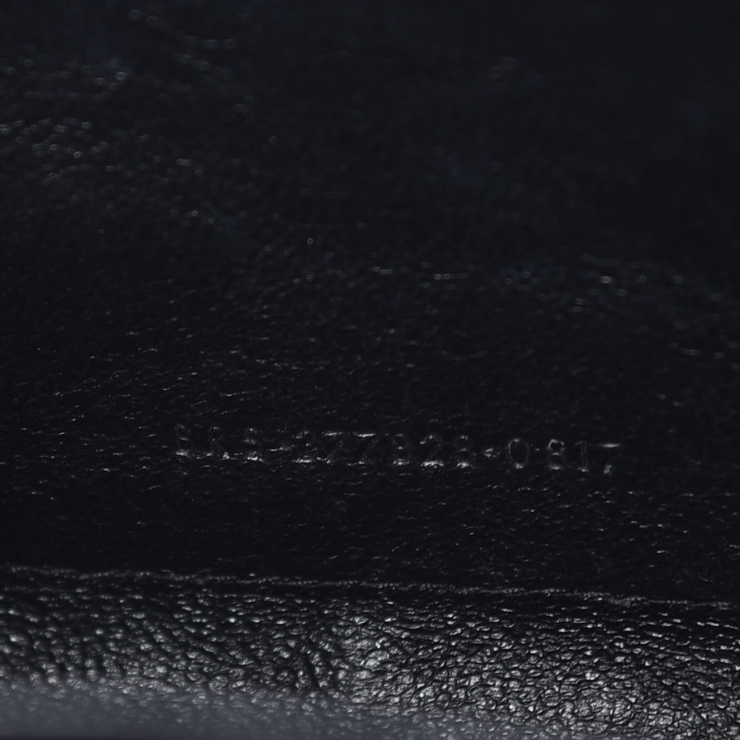 Grain De Poudre Matelasse Chevron Monogram Chain Wallet Black