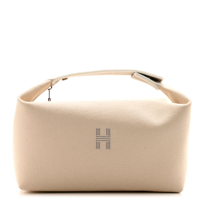 Hermes Canvas Large Bride-A-Brac Pouch Natural 1 of 6