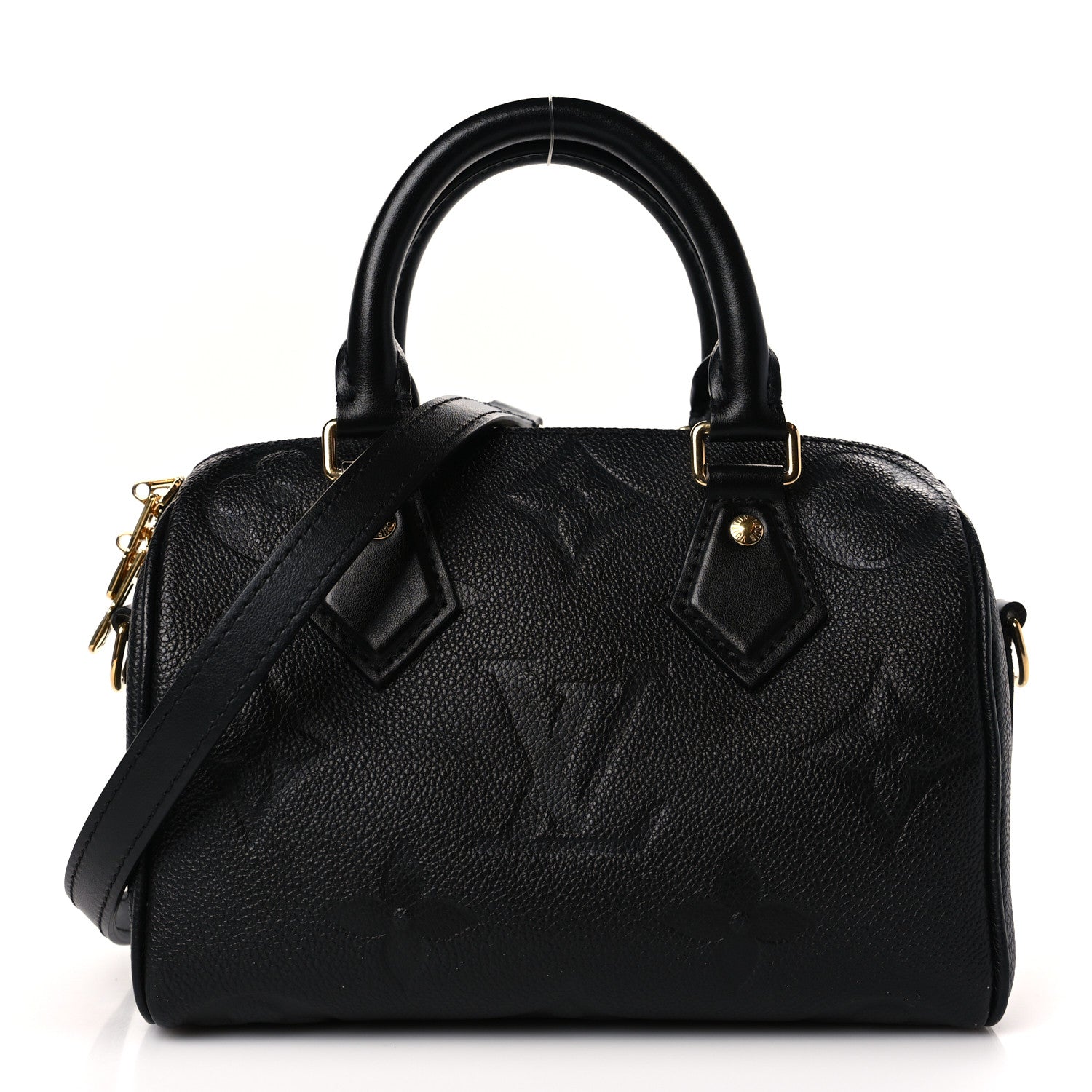 Louis Vuitton Empreinte Monogram Giant Speedy Bandouliere 20 Black 1 of 8