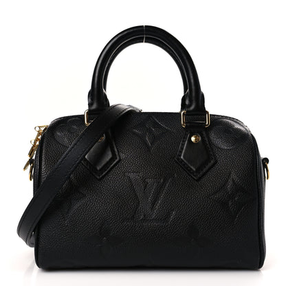 Louis Vuitton Empreinte Monogram Giant Speedy Bandouliere 20 Black 1 of 8