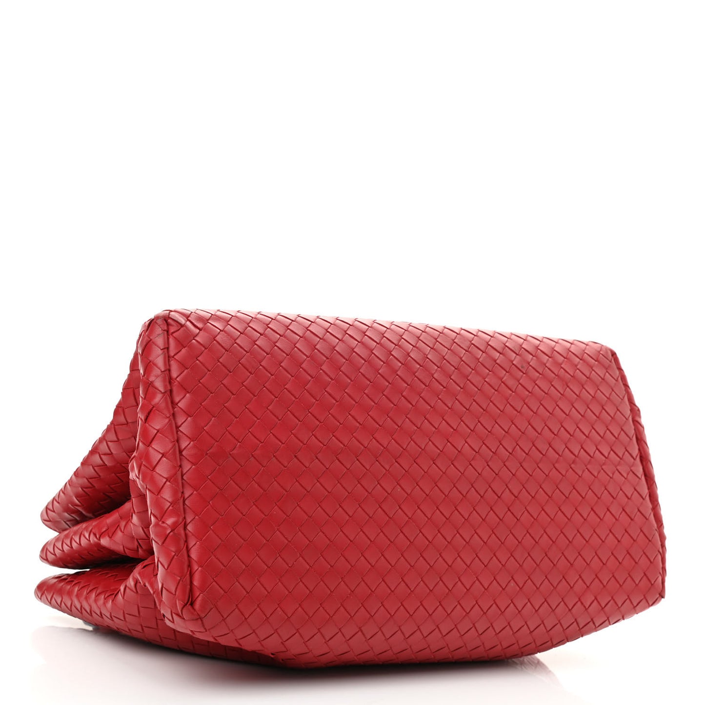 Nappa Intrecciato Medium Roma Tote Red