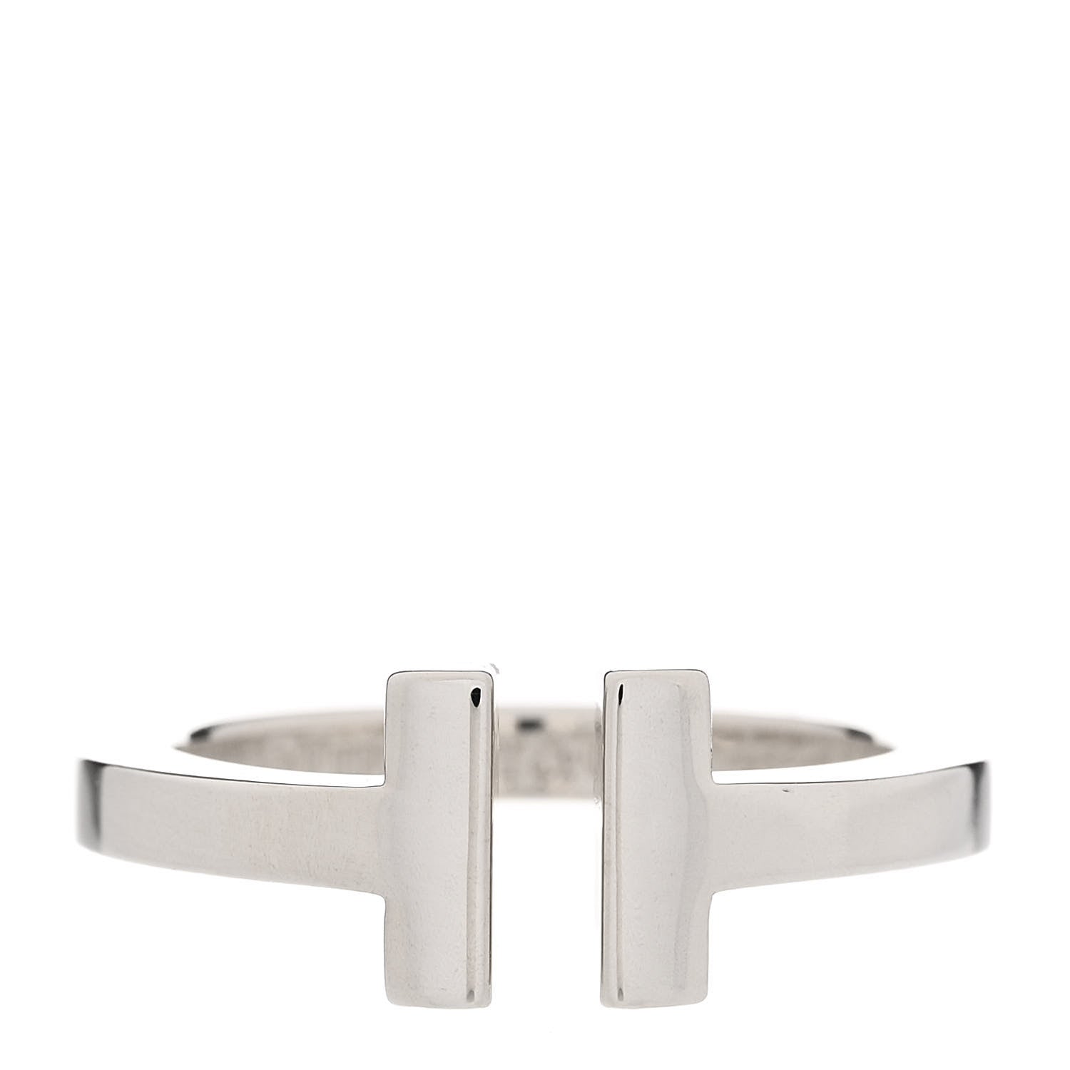 Tiffany Sterling Silver T Square Ring 53 6.25 1 of 7