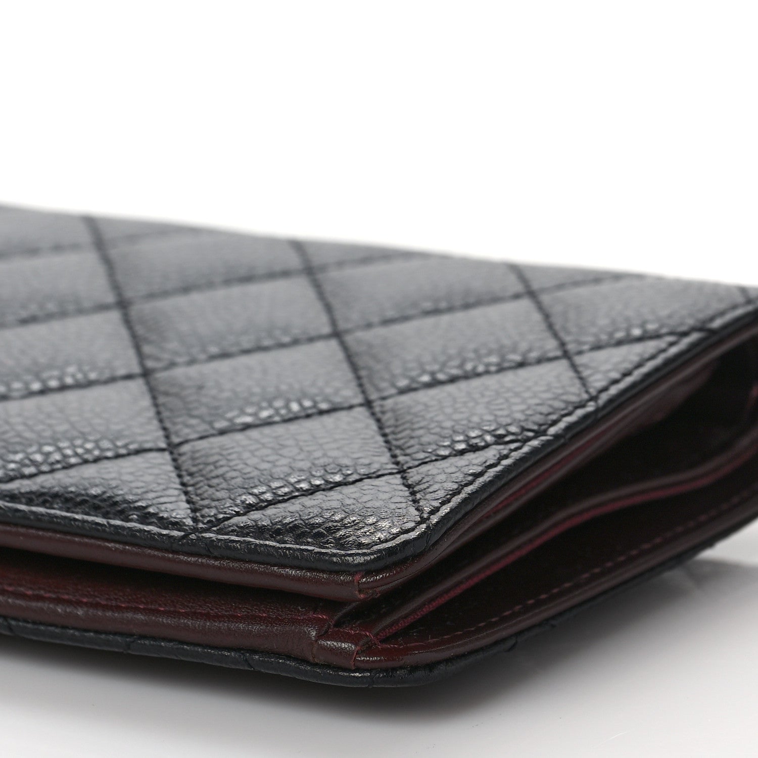 Chanel Caviar Quilted Yen Wallet Black 9 of 9